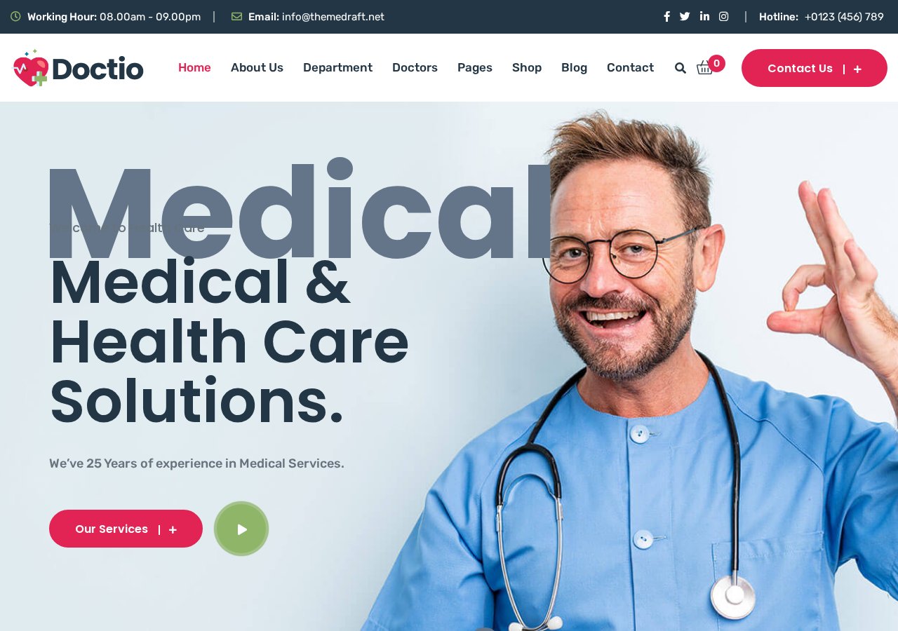 Doctio Medical & Health Care — Healthcare designed and developed by Abdul Razaque